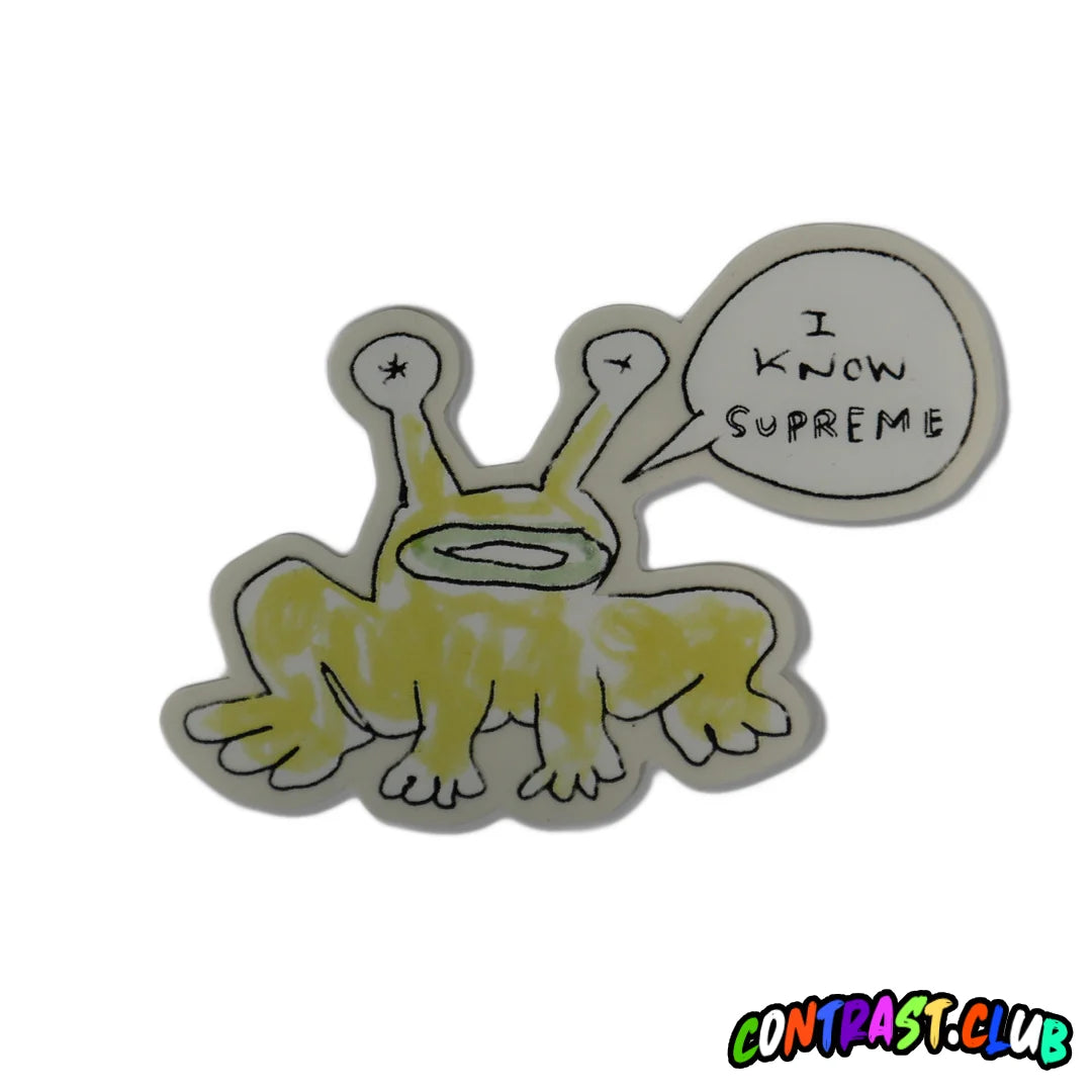 Supreme Daniel Johnston Frog Sticker