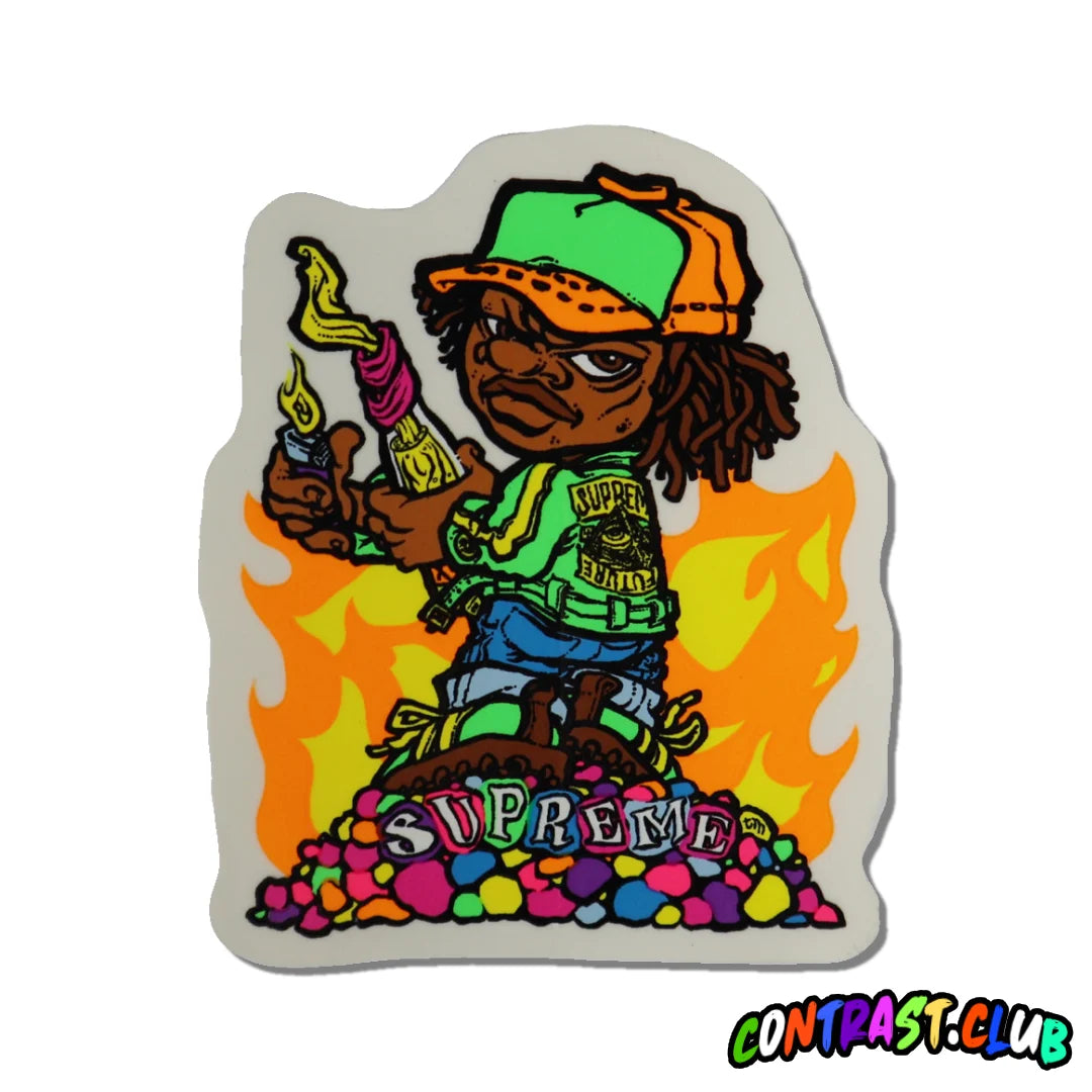 Supreme Andy Howell Molotov Kid Sticker