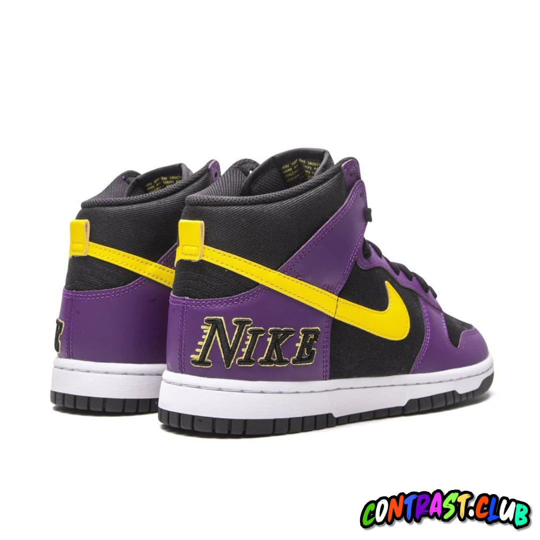 Nike Dunk High EMB Lakers