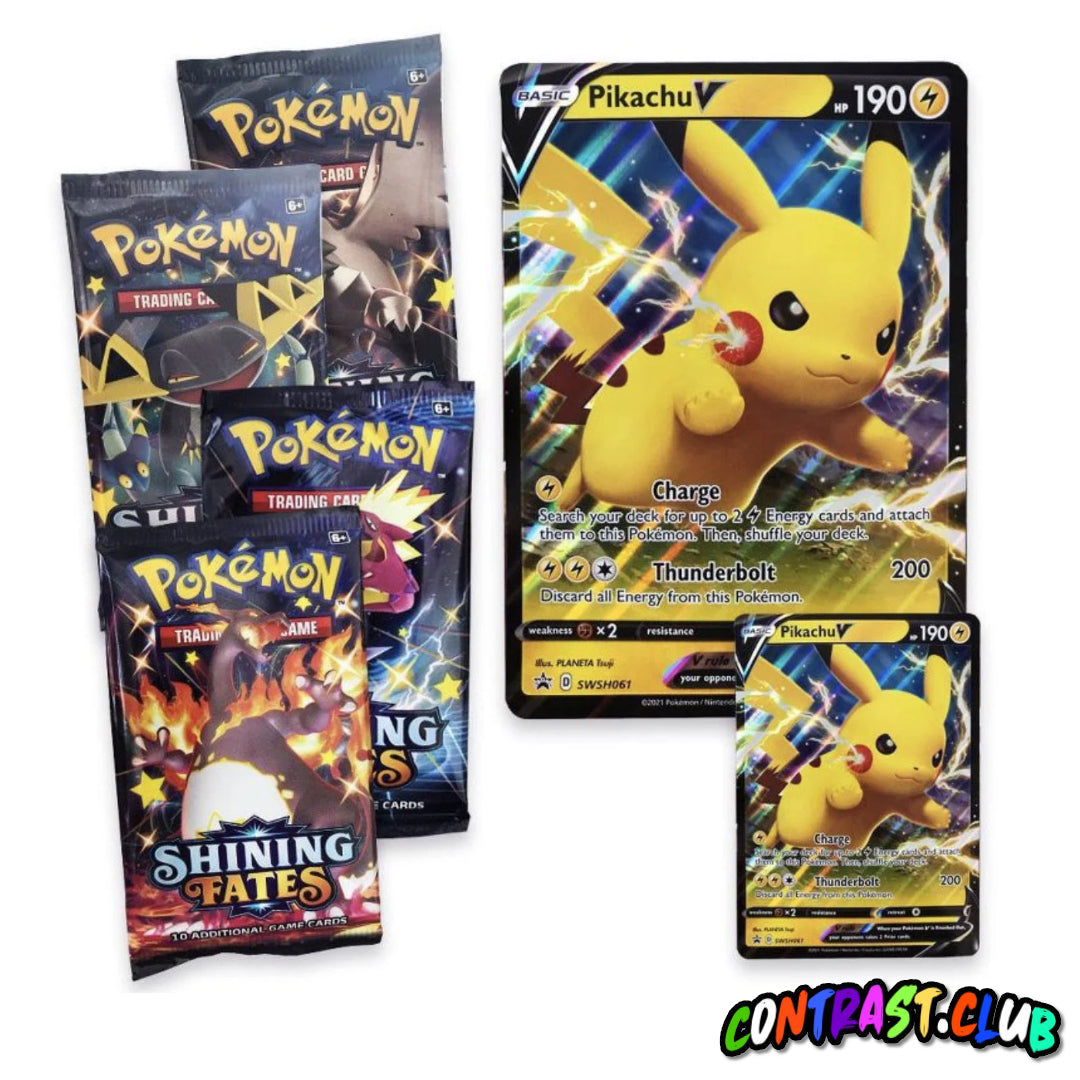 Pokemon Shining Fates Pikachu V Box